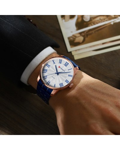 Купити Curren 8422 Blue-Gold-White