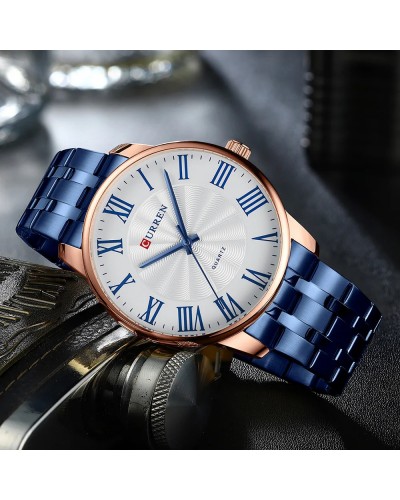 Купити Curren 8422 Blue-Gold-White