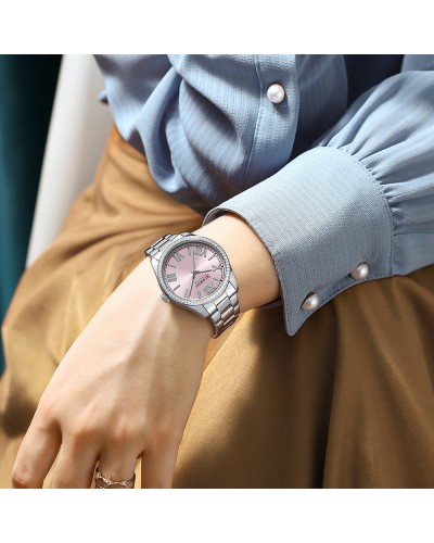 Купить Curren 9088 Silver-Pink