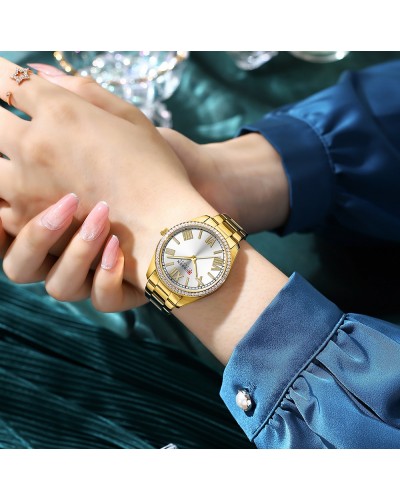 Купить Curren 9088 Gold-White