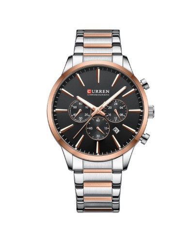 Купить Curren 8435 Silver-Rose Gold-Black