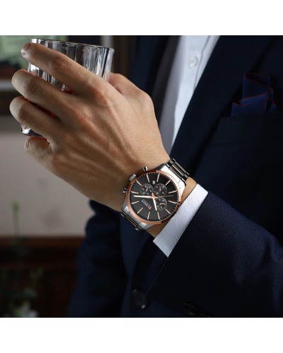 Купить Curren 8435 Silver-Rose Gold-Black
