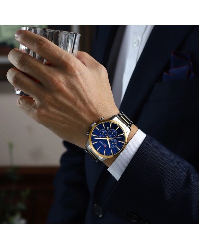 Купить Curren 8435 Silver-Gold-Blue