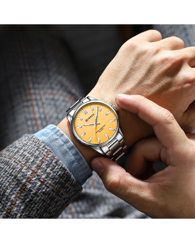 Купить Curren 9090 Silver-Orange