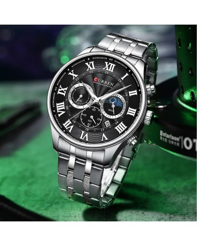 Купить Curren 8427 Silver-Black