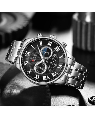 Купить Curren 8427 Silver-Black