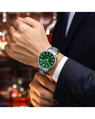 Купить Curren 9090 Silver-Green