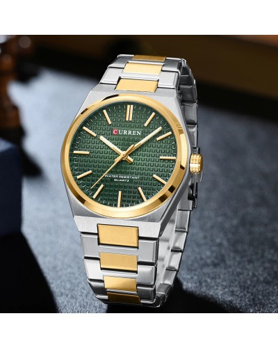 Купить Curren 8439 Silver-Gold-Green