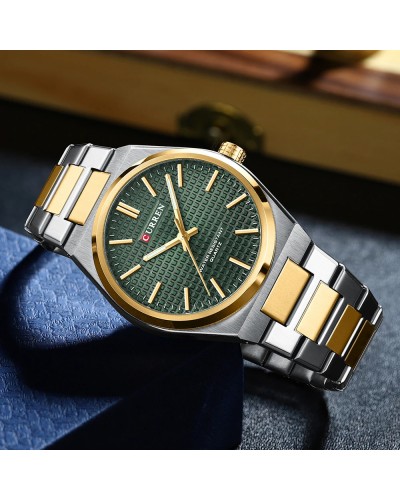 Купить Curren 8439 Silver-Gold-Green