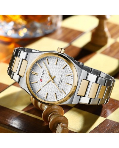 Купить Curren 8439 Silver-Gold-White