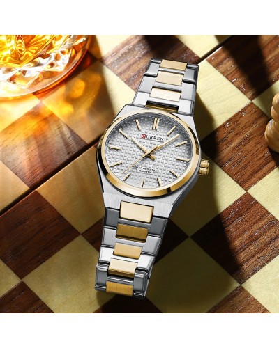 Купить Curren 8439 Silver-Gold-White