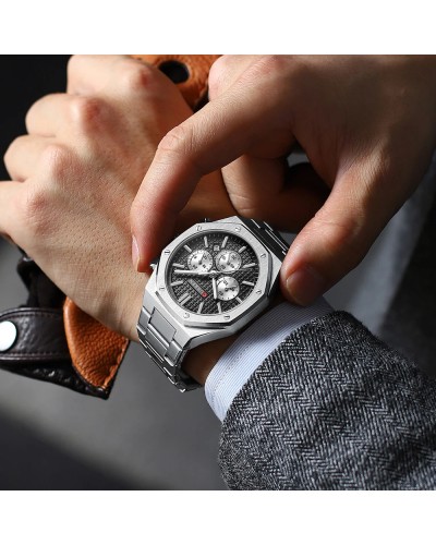 Купить Curren 8440 Silver-Black