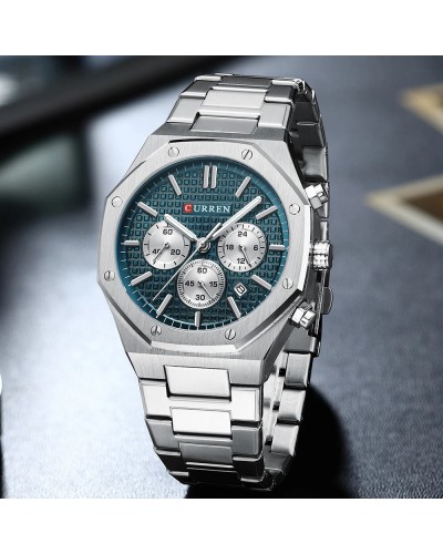 Купить Curren 8440 Silver-Blue
