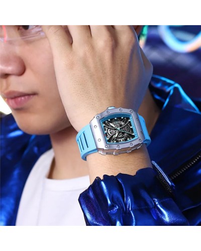 Купить Curren 8438 Black-Light Blue