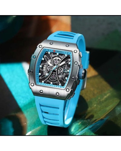 Купить Curren 8438 Black-Light Blue