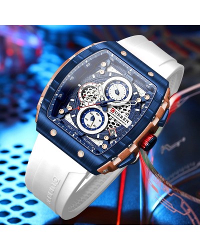 Купить Curren 8442 Blue-Gold-White