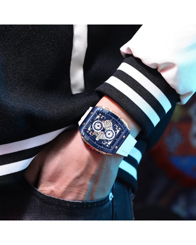 Купить Curren 8442 Blue-Gold-White