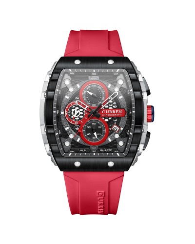 Купить Curren 8442 Silver-Black-Red