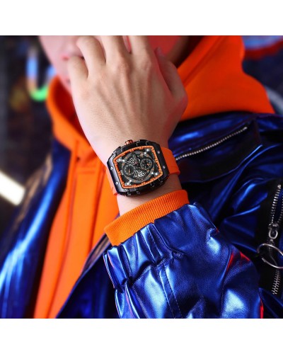 Купить Curren 8442 Black-Orange