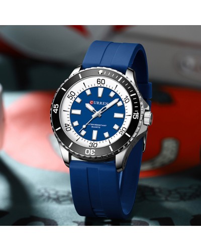 Купить Curren 8448 Silver-Blue