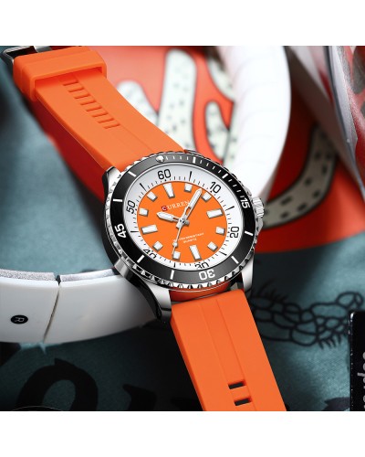 Купить Curren 8448 Silver-Orange