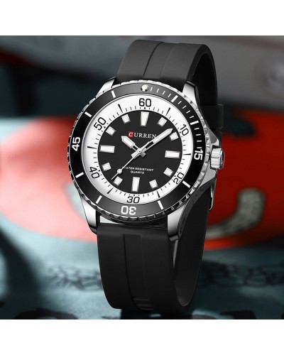 Купить Curren 8448 Silver-Black