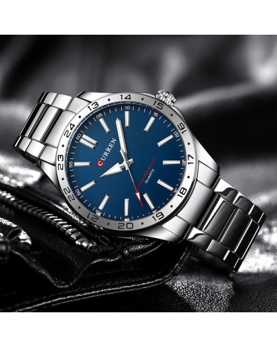 Купить Curren 8452 Silver-Blue