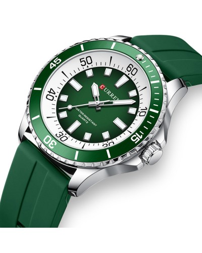Купить Curren 8448 Silver-Green