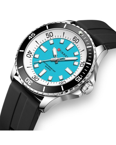 Купить Curren 8448 Silver-Blue-Black
