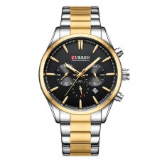 Curren 8446 Silver-Gold-Black
