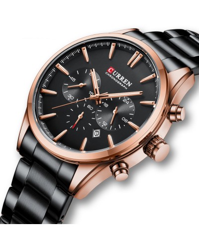 Купить Curren 8446 Rose Gold-Black