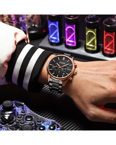 Купить Curren 8446 Rose Gold-Black