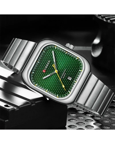 Купить Curren 8460 Silver-Green
