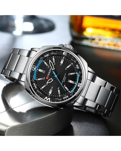 Купить Curren 8455 Silver-Black