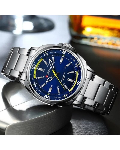 Купить Curren 8455 Silver-Blue