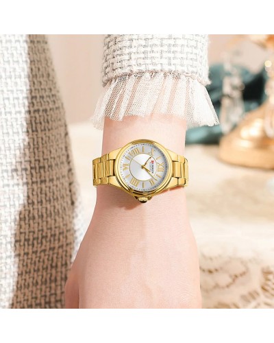 Купить Curren 9091 Gold-White