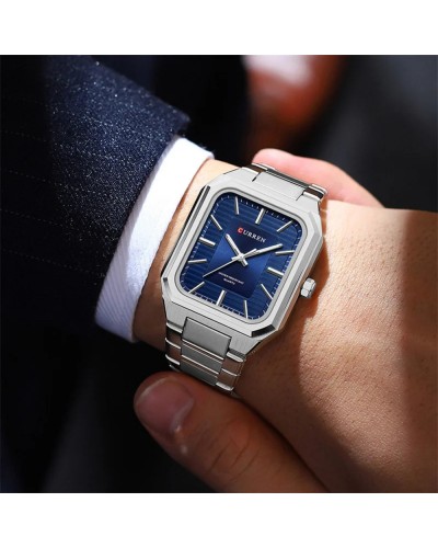Купить Curren 8457 Silver-Blue