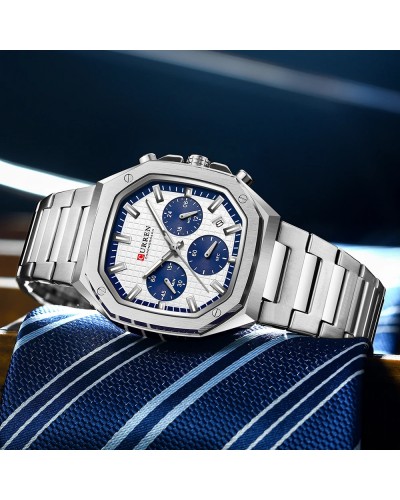 Купить Curren 8459 Silver-White