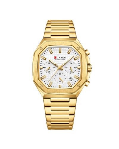 Купить Curren 8459 Gold-White