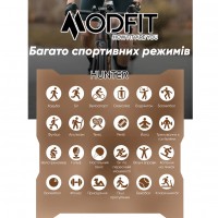 Розумний годинник Modfit Hunter All Black 36 мм з функцією дзвінків та захистом IP68