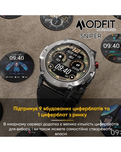 Купити Modfit Sniper Black-Silver 36 мм.