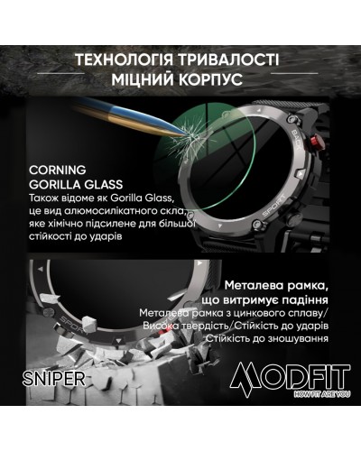 Купити Modfit Sniper Black-Silver 36 мм.