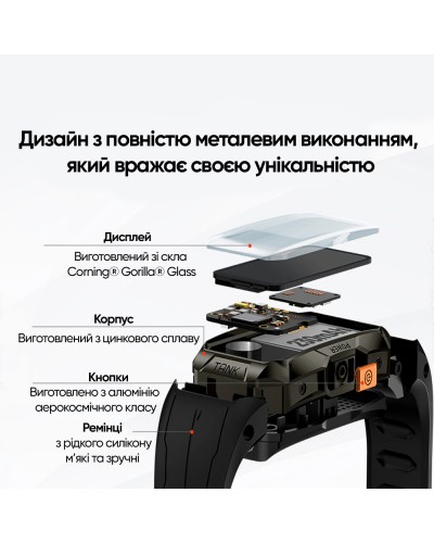 Купить Kospet Tank X1 Silver