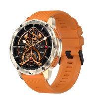 Розумний годинник Modfit Base T2 Gold-Orange зі спортивним ремінцем та AMOLED-дисплеєм