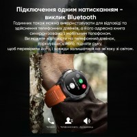 Чоловічий розумний годинник Modfit Expedition Compass Black з вбудованим компасом та вологозахистом IP68