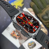 Чоловічий розумний годинник Modfit Navi Compass Black з AMOLED дисплеєм та компасом