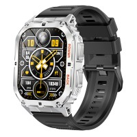 Розумний годинник Modfit Navi Compass Silver-Black з AMOLED дисплеєм та вбудованим компасом