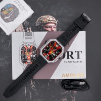 Розумний годинник Modfit Navi Compass Silver-Black з AMOLED дисплеєм та вбудованим компасом