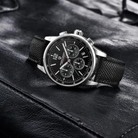 Чоловічий годинник Pagani Design YS008 Silver-Black з сапфіровим склом та хронографом SEIKO VK63