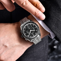 Чоловічий годинник Pagani Design PD-1701 Silver-Black з сапфіровим склом та механізмом Seiko VK63